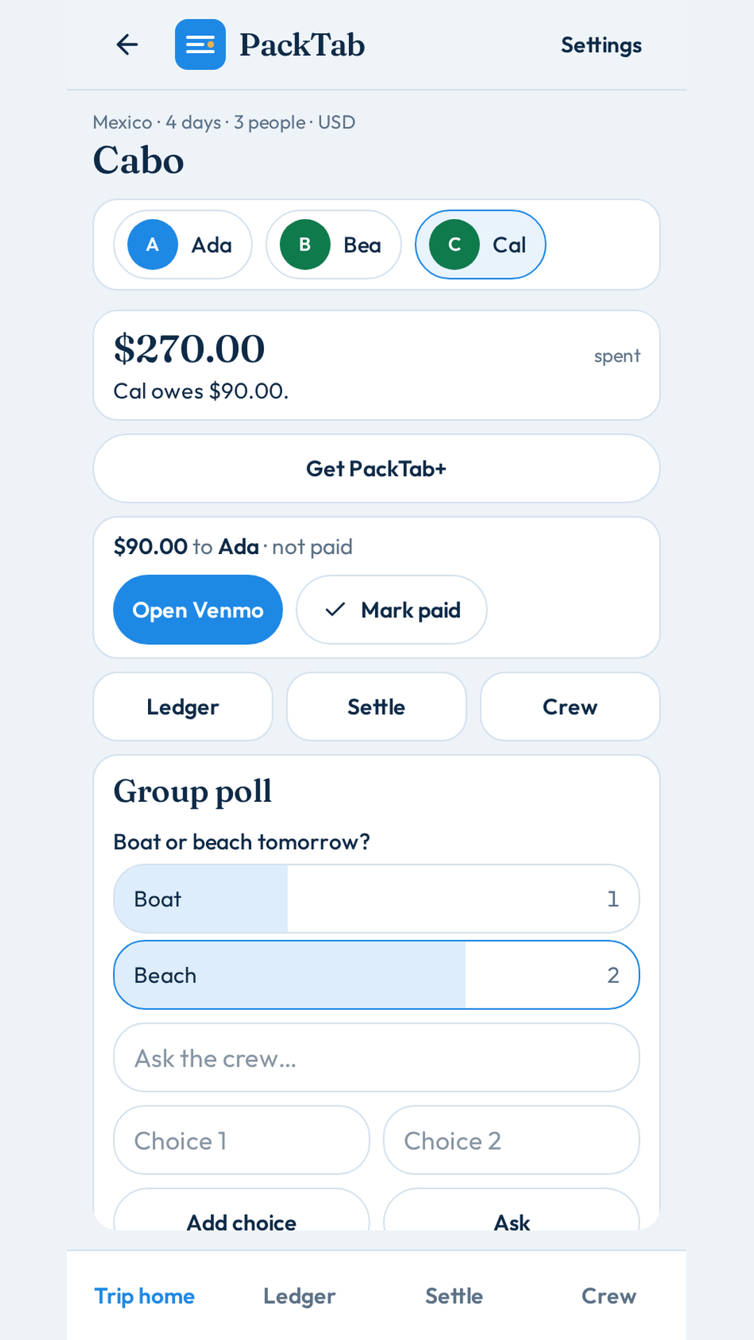 PackTab, as it opens in a browser tab
